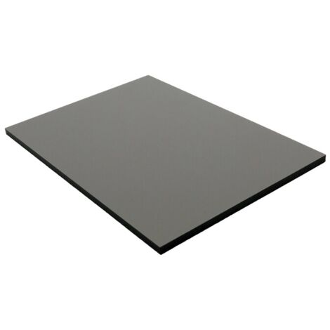 Kompakte HPL-Laminatverkleidung - Farbe - Quarzgrau, Dicke - 6 mm, Breite - 130 cm, Länge - 61 cm, Deckfläche in m² - 0,81