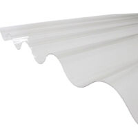Well-PVC-Platte (GO 177/51 – große Wellen) Transparent, Breite: 92 cm, Länge: 3 m