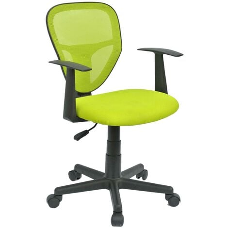 Yaheetech chaise bureau bois courbé accoudoir ergonomique pivotantes noir -  Conforama