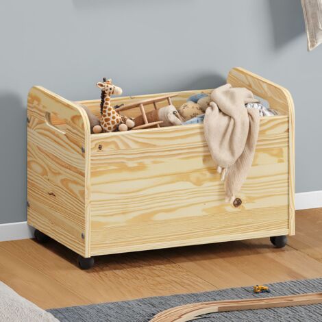 Banc coffre à jouets vintage en rotin | Atelier du petit parc