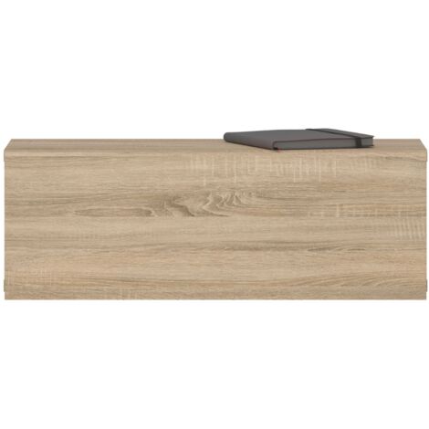 Idimex – Tiroir suspendu chêne sonoma – 1 tiroir sans poignée – Charge max 15 kg – Dimensions 27 x 60 x 20 cm (H x L x P)