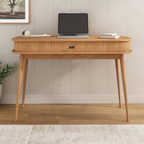 Bureau Pipilo 19 en pin massif naturel | 80 x 182 x 54 cm | Rangement