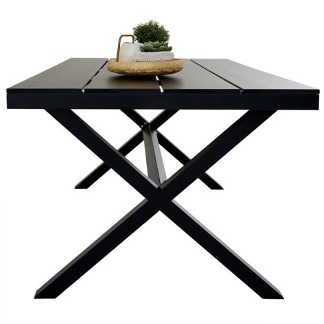 Table de jardin WINDY L 150 cm - Noir