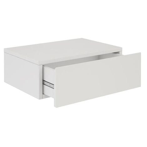 Chevet suspendu OCEANE, en bois blanc mat