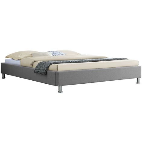 Lit 160x200 avec Sommier et Matelas, Lit 2 Personnes Adulte Enfant, Matelas 160x200 memoire de Forme