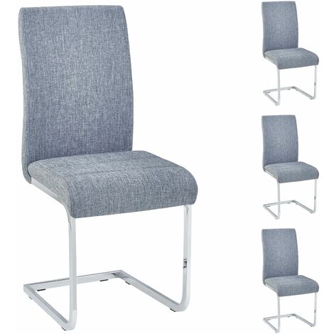 Ecd Germany - Lot de 4 chaises fauteuil salle à manger velours cuir  synthétique bordeaux olive - Chaises - Rue du Commerce