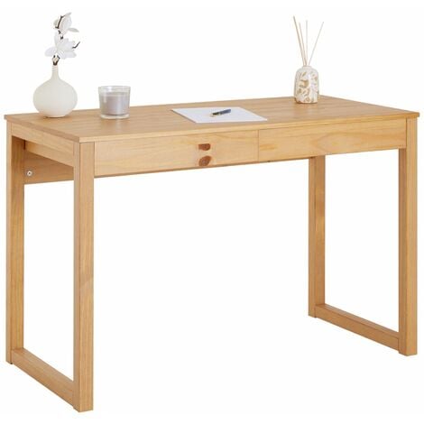Dmora - Table console Billings, Bureau avec plateau extensible