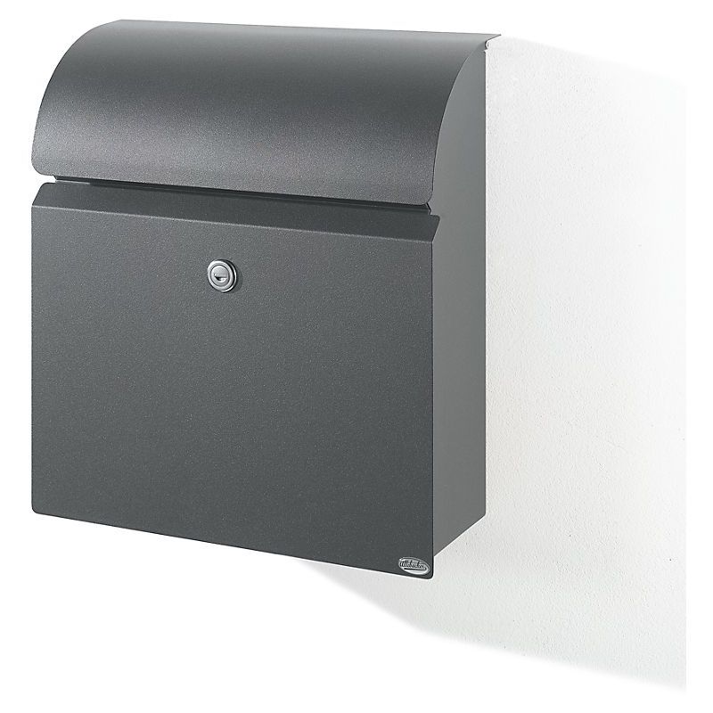 poignée en aluminium MOCAVI Box 101 Boîte aux lettres murale design serrure sur la droite RAL 9003 10 litres blanc 