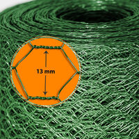 Grillage de clôture | Vert | Maille hexagonale 25 mm | HxL 0,5 x 10 m | Certeo - Vert