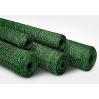 Grillage de clôture | Vert | Maille hexagonale 25 mm | HxL 0,5 x 10 m | Certeo - Vert