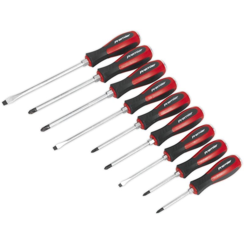 Sealey AK4934 Premier Hammer-Thru Screwdriver Set 9pc