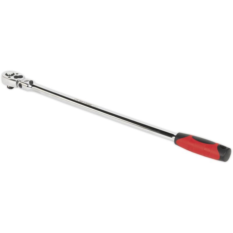 Sealey AK6698 Premier Extra-Long Flexi-Head Ratchet Wrench 1/2"Sq Drive 600mm