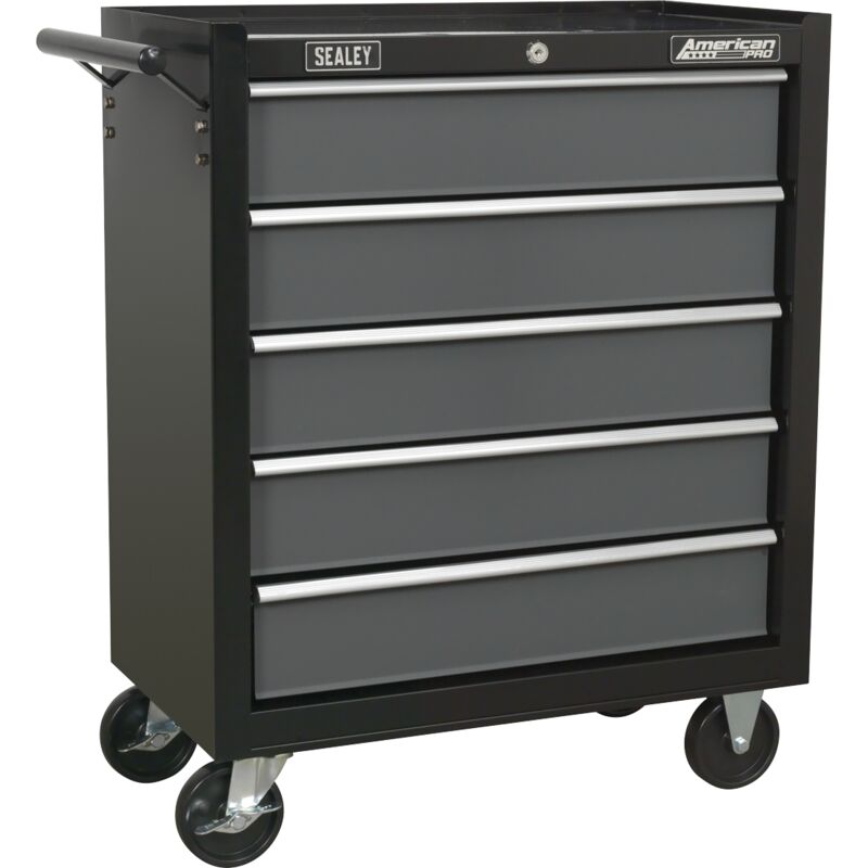 Sealey AP2505B American PRO® Rollcab 5 Drawer - Black/Grey