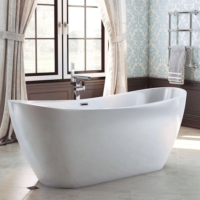 Synergy Ibiza 1820mm Modern Freestanding Slipper Bath