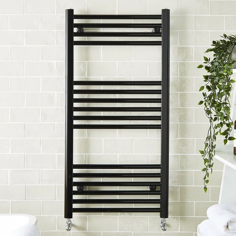 300x1200mm Straight Matt Back Heated Towel Warmer Ladder Rail Radiator