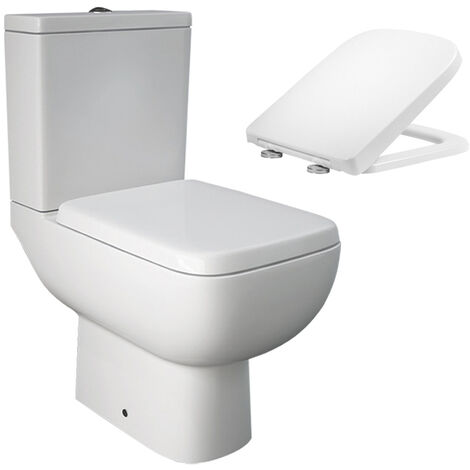RAK S600 Close Coupled Toilet WC w/ Wrap Over Seat (1/5)