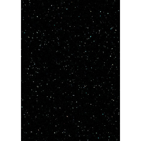 Platinum Black Laminate Worktop Edging Strip - 1.8m x 44mm - PP7682