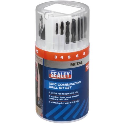 Sealey AK5711 Combination Drill Bit Set 18pc