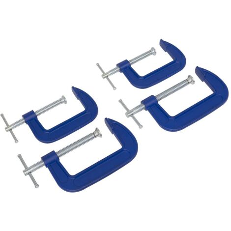Sealey G-Clamp Set 75mm & 100mm 4pc AK6003SET (1/5)