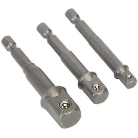 Sealey Premier Power Tool Socket Adaptor Set 3pc AK4929 (1/4)
