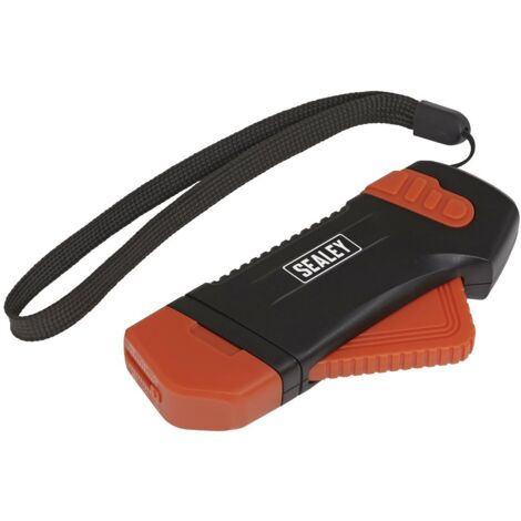 Sealey – Emergency breakout tool with tyre tread depth gauge – Trigger action for 5mm tempered glass – Recessed seatbelt cutter for escape (1/5)