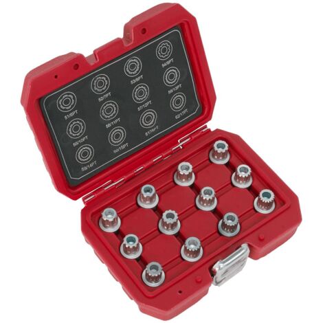 Sealey Locking Wheel Nut Key Set for VW 12pc SX224