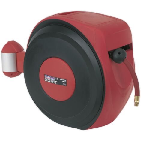 Sealey 10m Auto-Rewind Control PU Air Hose Reel 8mm ID SA821