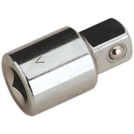 Sealey Adaptor 3/8""Sq Drive Female to 1/2""Sq Drive Male Chrome Plated S38F-12M