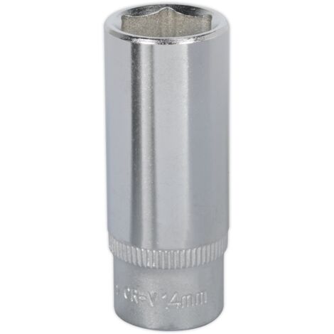 Sealey S1414D Premier Deep Socket 1/4"Sq Drive 14mm