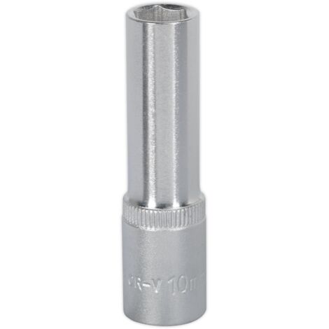 Sealey 10mm Deep 3/8""Sq Drive WallDrive Socket Chrome Hardened Tempered S3810D