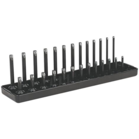 Sealey SH1414 Premier Socket Holder 1/4"Sq Drive 4-15mm