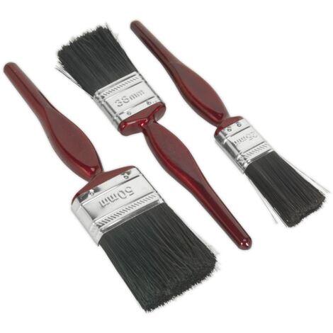 Sealey Pure Bristle Paint Brush Set 3pc SPBS3