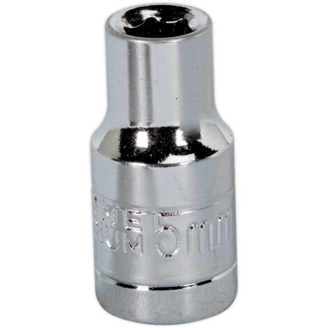 Sealey S1405 Premier Socket 1/4"Sq Drive 5mm (1/2)