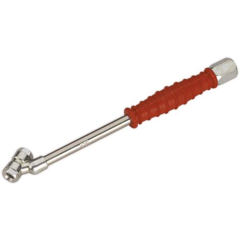 Sealey Twin Push-On Closed Connector for Tyre Inflators 1/4""BSP Fitting SA37/C/C