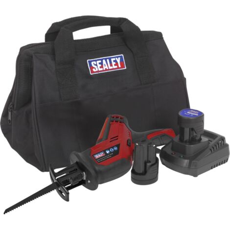 Sealey SV12 Series Cordless Reciprocating Saw Kit 12V 2Ah - 2 Batteries CP1208KIT (1/5)
