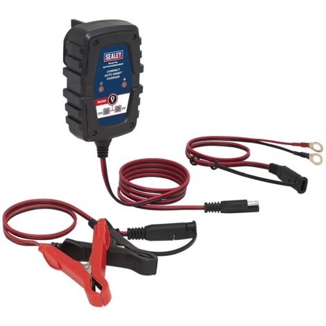 Sealey 6/12V Compact Smart Trickle Charger & Maintainer 1A AUTOCHARGE100HF