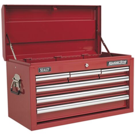 Sealey Topchest 6 Drawer with Ball-Bearing Slides - Red AP33069