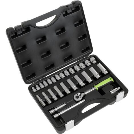 Sealey Siegen Socket Set 3/8""Sq Drive 28pc S01236 (1/5)