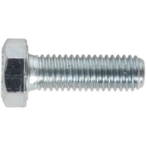 Sealey HT Setscrew M8 x 25mm 8.8 Zinc Pack of 50 SS825 (1/2)