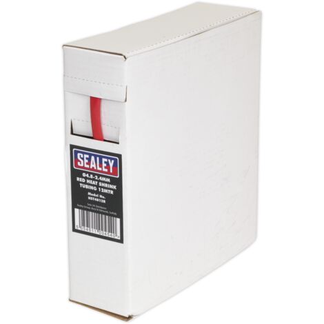 Sealey Heat Shrink Tubing 4.8-2.4mm 12m - Red HST4812R