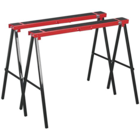 Sealey Fold Down Trestles Pair 100kg Capacity per Trestle FDT2 (1/3)