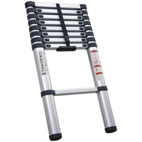 Sealey Telescopic Ladder 9-Tread Aluminium - EN 131 ATL09 (1/2)
