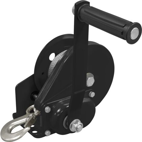 Sealey GWC1200B Geared Hand Winch with Brake & Cable 540kg Capacity