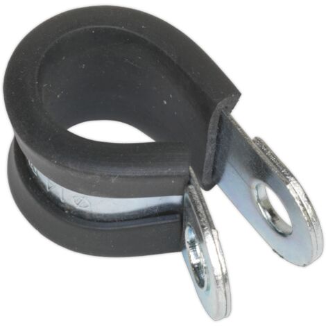 Sealey P-Clip Rubber Lined �12/13mm Pack of 25 PCJ13