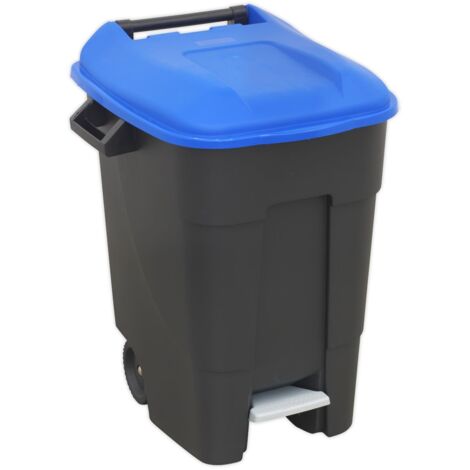 Sealey Refuse/Wheelie Bin with Foot Pedal 100L - Blue BM100PB