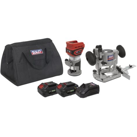 Sealey CP20VTRKIT SV20 Series Cordless Trimming Router Kit 20V 4Ah - 2 Batteries (1/3)