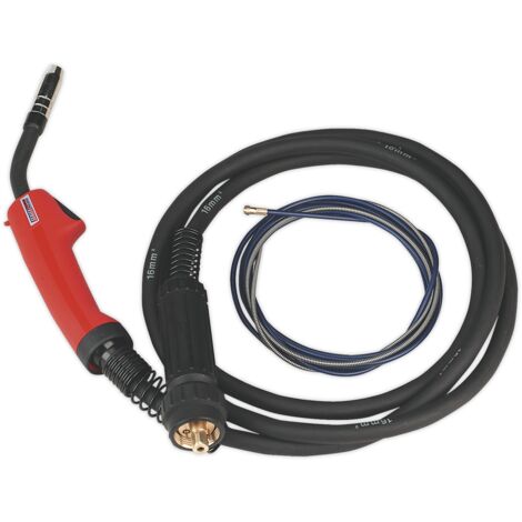 Sealey MIG Torch with 3m Euro Connector MB15 MIG/T15