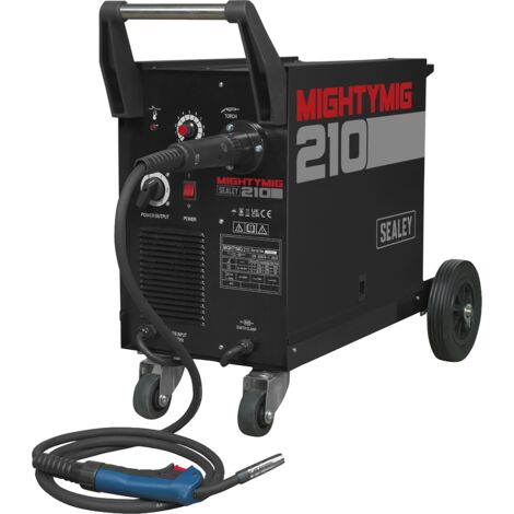 Sealey MIGHTYMIG210 Professional Gas/Gasless MIG Welder with Euro Torch 210A