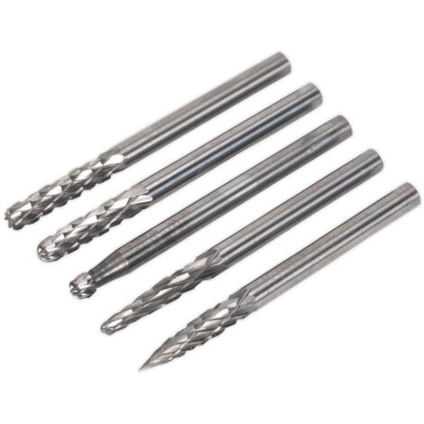 Sealey Micro Carbide Burr Set 5pc MCBSET01