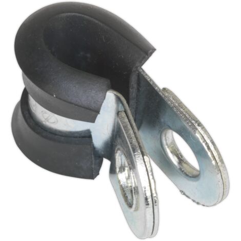 Sealey PCJ6 Rubber Lined P-Clip 6mm - Pack of 25